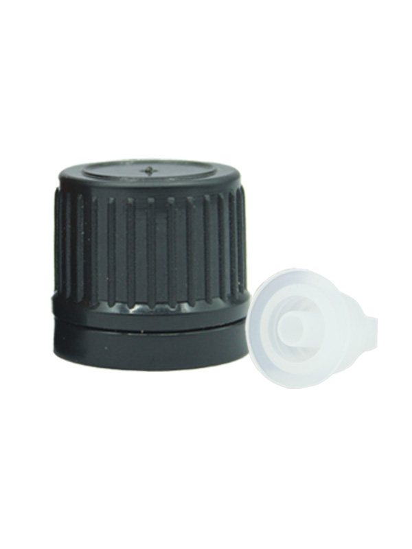 18MM - Type 1 - Black-Dropper Cap with Big Hole Dropper Set